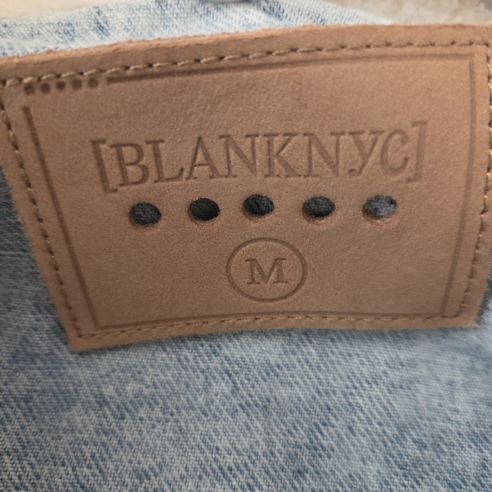 Blank NYC Light Wash Denim Jacket with Contrast Stitching - Picture 7 of 7
